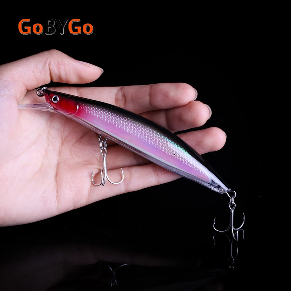  GoByGo 1PCS Minnow Fishing Lures 14CM 22G 2# Hooks Fish Minnow Lure Tackle Hard Bait Pesca Wobbler 