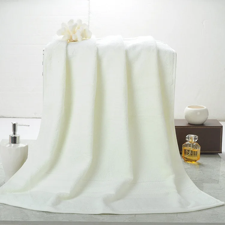 Банное полотенце размера плюс, египетское Хлопковое полотенце для ванной, одноцветное абсорбирующее полотенце для взрослых и детей, полотенце для спа, пляжа, тела, быстросохнущее, Прямая поставка - Цвет: beige