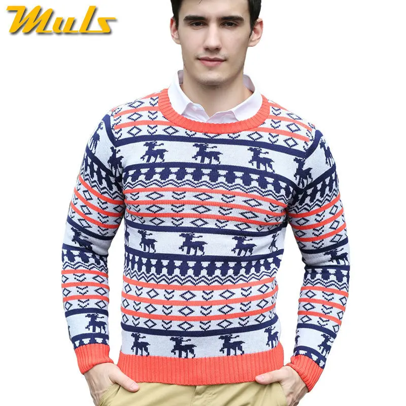 Free Shipping Long Sleeve Ugly Christmas Sweaters Men O