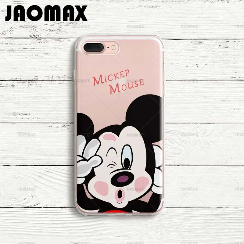 Jaomax Cute Cartoon Animal Mickey Minnie Couple Phone Case for iPhone Xs Max 7 8 6 6S Plus X SE Transparent Silicone Back Cover Jaomax Cute Cartoon Animal Mickey Minnie Couple Phone Case for iPhone Xs Max 7 8 6 6S Plus X SE Transparent Silicone Back Cover