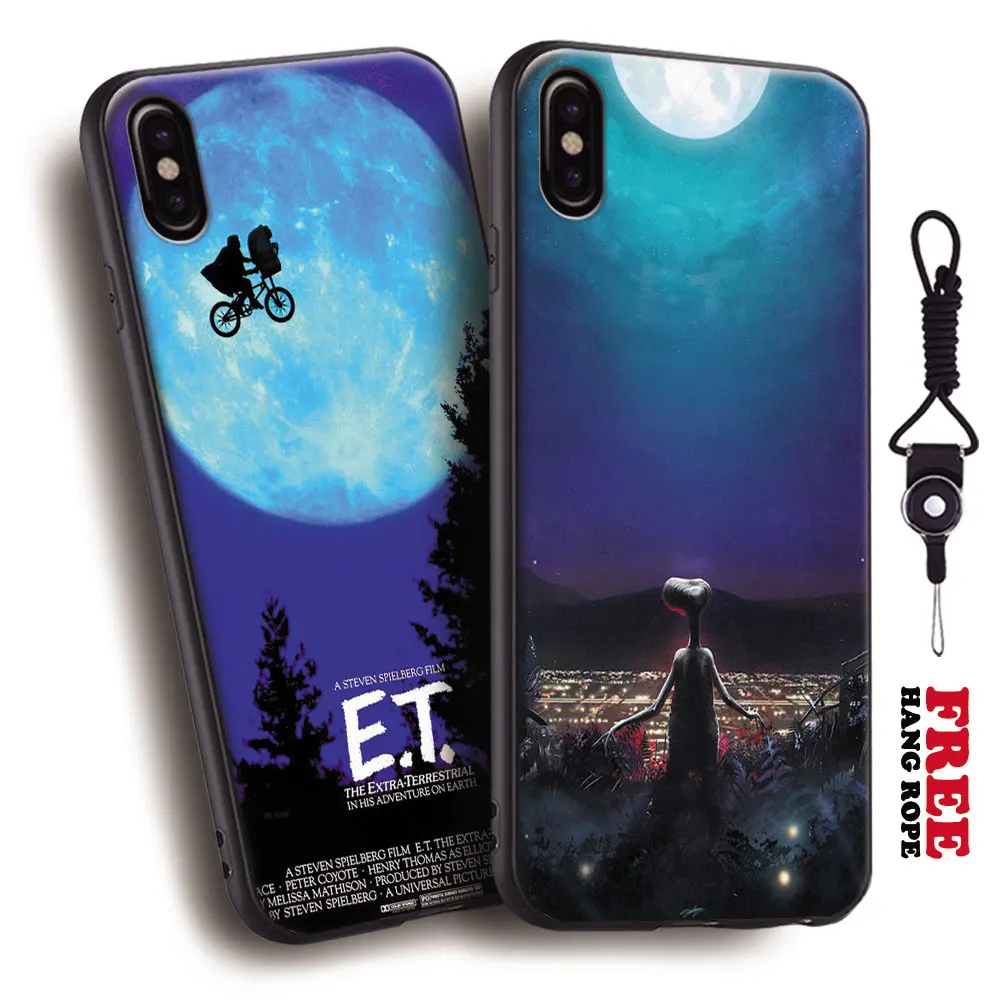 

E.T. the Extra Terrestrial movie poster Tpu Soft Silicone Phone Case Cover Shell For Apple iPhone 10 X 5 5s SE 6 6s 7 8 Plus