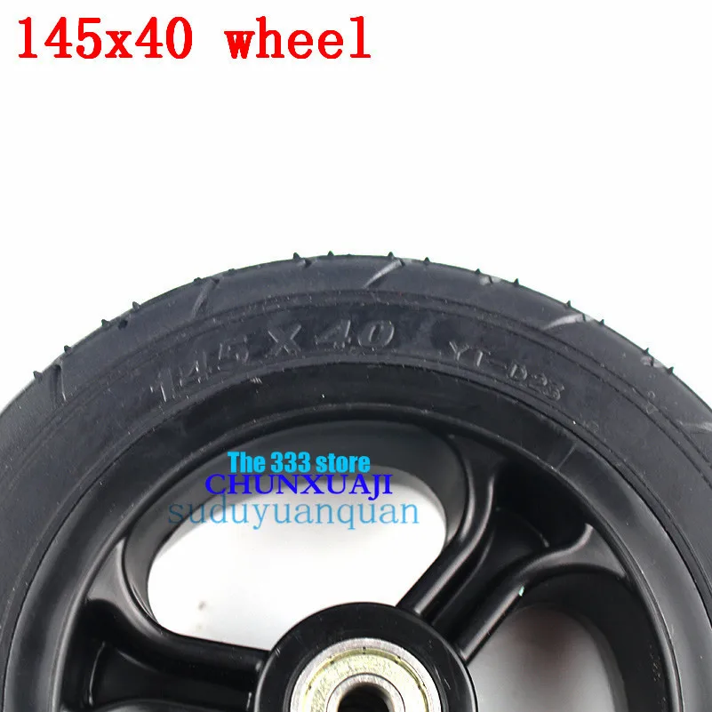 145x40 твердые шины с пластиковый хаб 6 дюймов безвоздушного колеса для электрический скейтборд Лонгборд С шкивом колеса 145x40 шины
