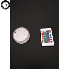 1 шт. водонепроницаемый Светодиодный светильник с дистанционным управлением для светодиодного кальяна, кальяна, наргиле, 16 цветов, Сменные аксессуары, светодиодный художественный кальян