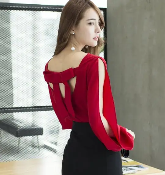 blusas rojas de fiesta