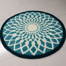 Winlife 79in* 79in Европейская мода полосатый Ковры, гостиная, Спальня диван Ковры, Круглый акриловый Ковры s