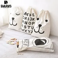 SDARISB White Cartoon Toy Laundry Basket Cotton Dirty Letter Laundry font b Bag b font Children