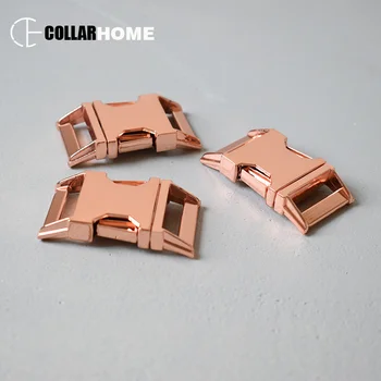 

200pcs metal quick side release buckles for 1 Inch 25mm sewing leather craft manufacturer handmade sewing accessories rose gold