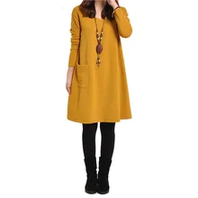 2018 Solid Female Dress Mini O-Neck Dresses For Women Winter Warm Casual Femme Pullover Robe Office Vestidos Camel Plus Size 2018 Solid Female Dress Mini O-Neck Dresses For Women Winter Warm Casual Femme Pullover Robe Office Vestidos Camel Plus Size