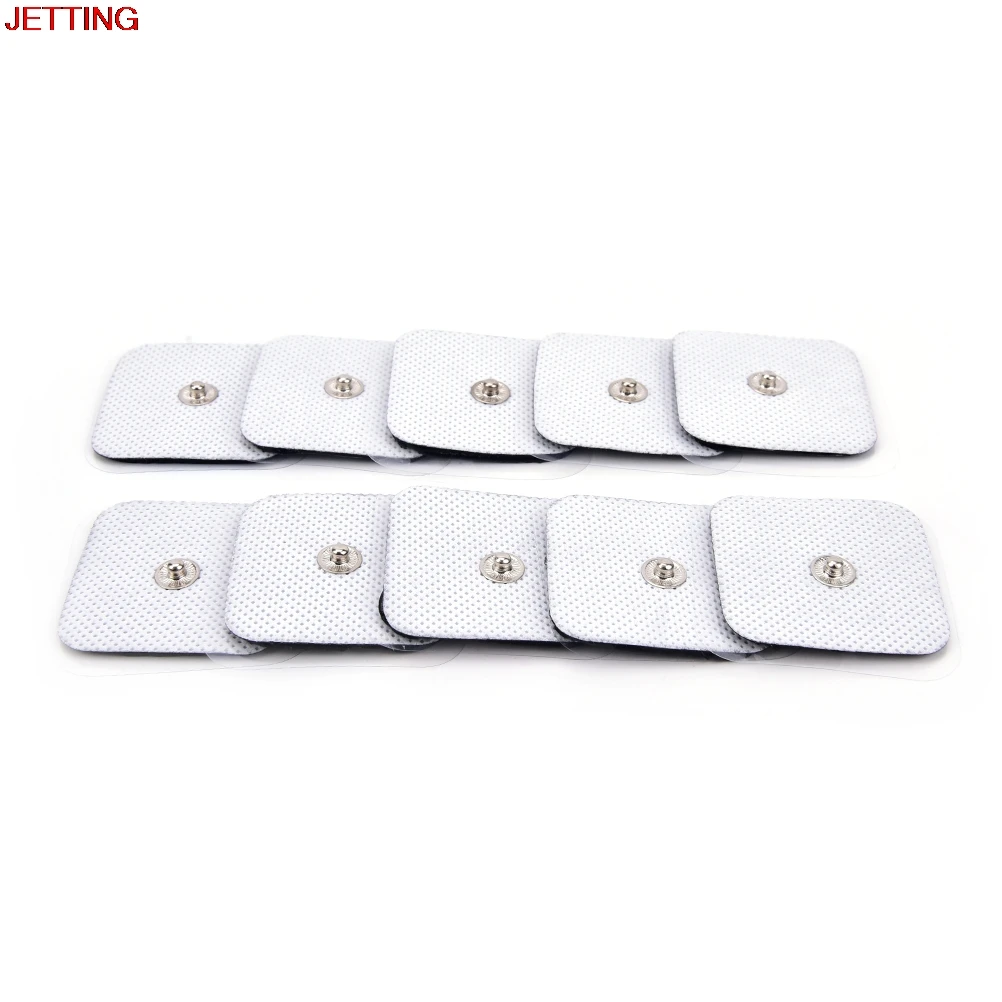 10Pcs 4*4cm Electrode Pads Tens Electrodes for Tens Digital Therapy