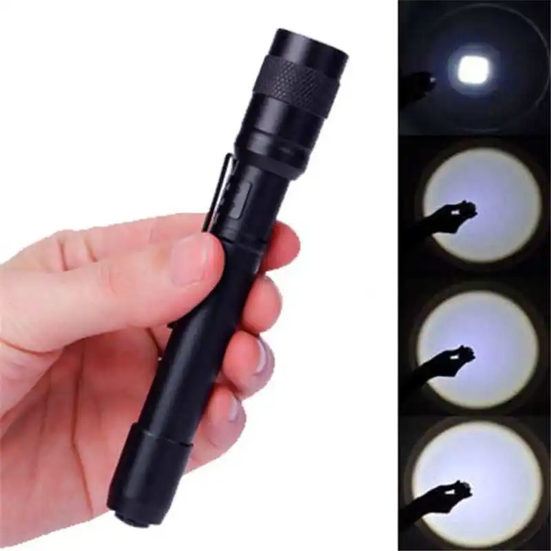 Chips XPE-R3 LED laser pointer Lamp Clip Mini Penlight Flashlight Torch nitecore AAA powerful led flashlight #4S12 (8)