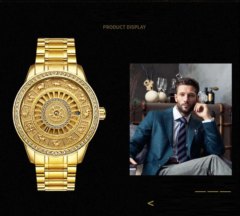 02018 New TEVISE Zodiac Signs Men Watch Automatic Mechanical Wristwatches Limited Edition Watch Men Gold Male Clock saat erkekler (13)