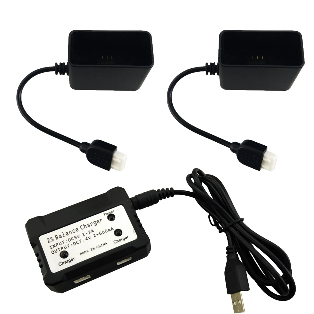 

2in Durable Brushless Quadcopter USB Balance Charger Spare Parts Fit for MJX B5W F20 Bugs 5W JJRC X5 Remote Drone