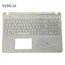 Испанская клавиатура для ноутбука sony Vaio SVF15 FIT15 SVF151 SVF152 SVF153 SVF1541 SVF15E SP Клавиатура с подставкой для рук