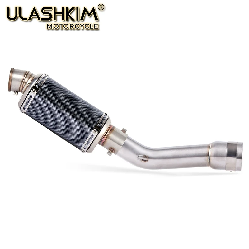 

Motorcycle Full System Exhaust Escape Muffler Middle Connect Link Pipe Slip On For YAMAHA FZ1 FZ1N FZ1000 2005 to 2016 DB-KILLER
