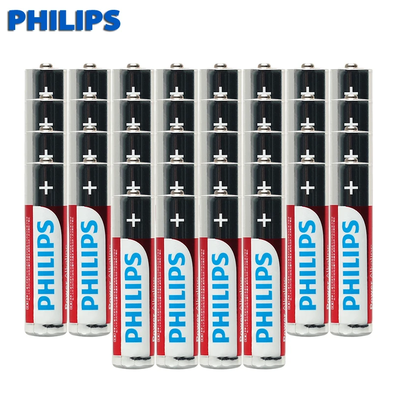 Philips 36 шт Высокая емкость 1 5 v сухие щелочные батарейки сильная Взрывозащищенная