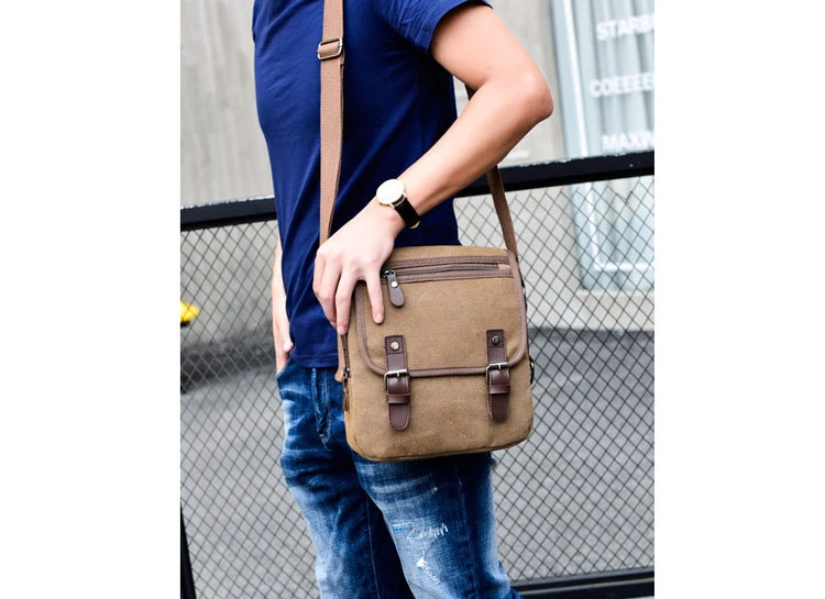 Горячая мода холщовые мужские сумки на плечо винтажные мужские сумки через плечо сумка большая емкость Повседневная сумка мужская сумка