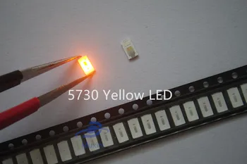 

5630/5730 SMD/SMT YELLOW SMD 1000pcs 5730 LED Surface Mount Yellow 2.0~2.6V 580-590nm Ultra Birght Led Diode Chip 5730 Yellow