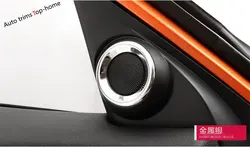 Yimaautotrims подкладке нержавеющая сталь столб динамик аудио звук литья крышка отделка 2 шт. для Honda Civic 2016 2017