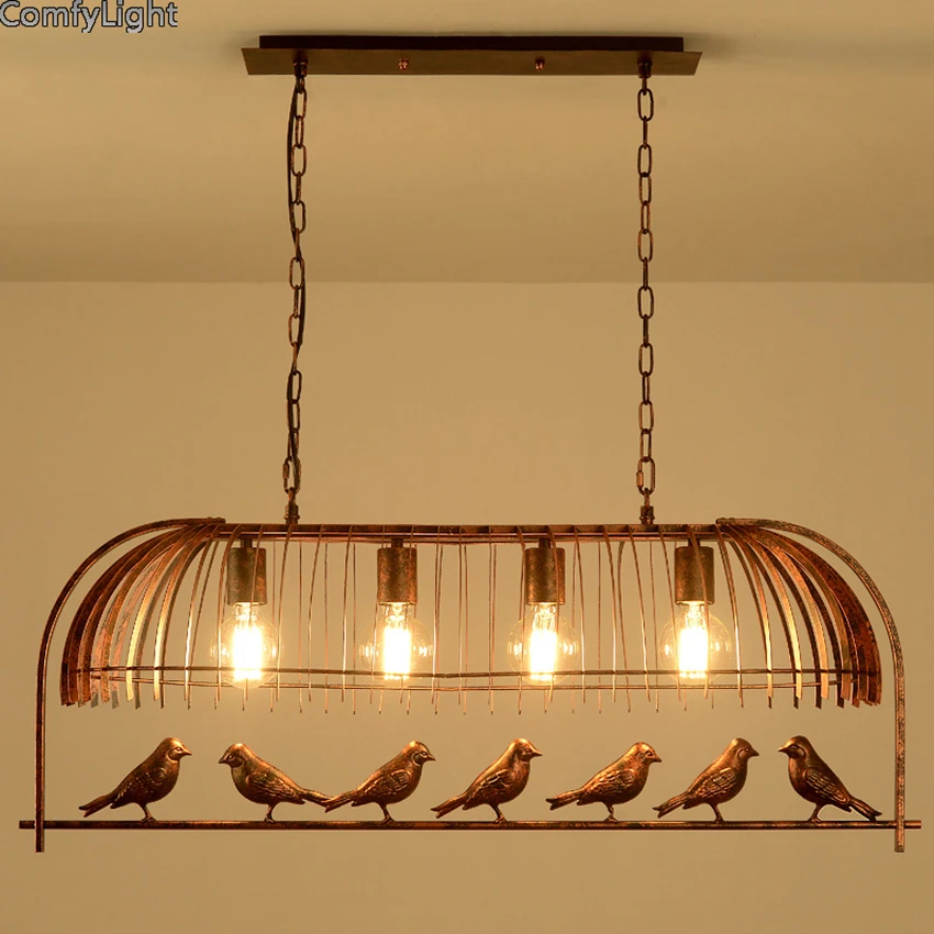 Vintage-Iron-Pendant-Light-American-Industrial-LOFT-Bar-Cafe-bird-Decor-Hanging-Lamp-Lamparas-Lustre-4(2)