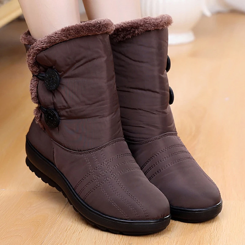 warm slip on winter boots