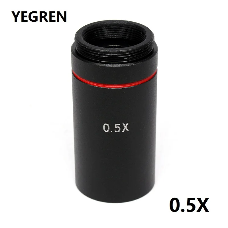 

Microscope 0.5X C-mount Lens Adapter Increase Visual Field for Microscope Connect CCD Industrial Camera to Take Video Photo