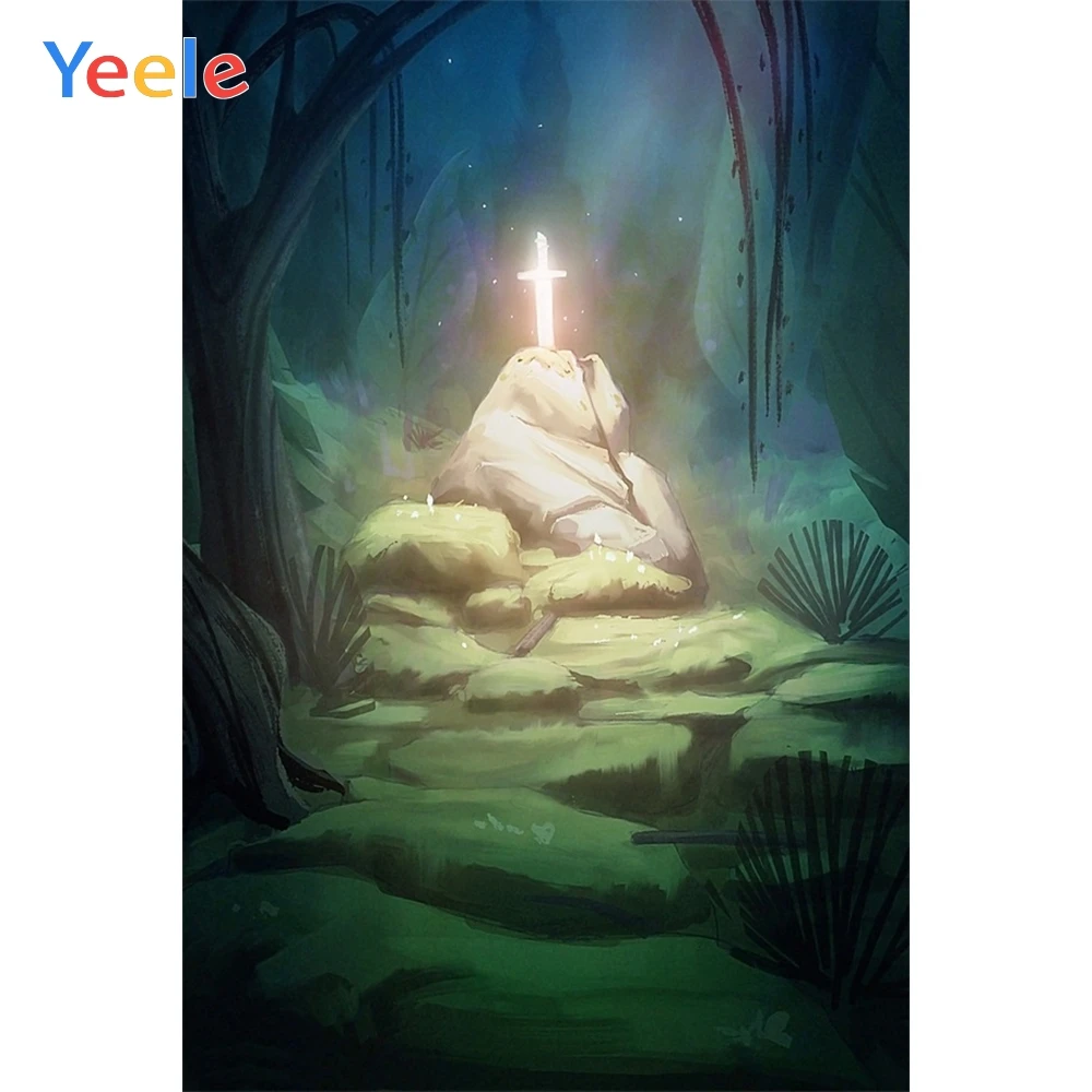 Yeele Cave Sword Beaming Stone сказочный фон для детской комнаты фоны фотосъемки на заказ