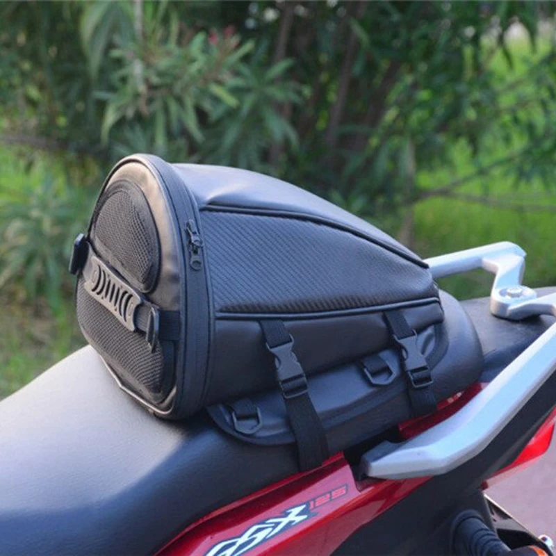 2018 Top leather saddle bags motorcycle bag leg waterproof moto tank