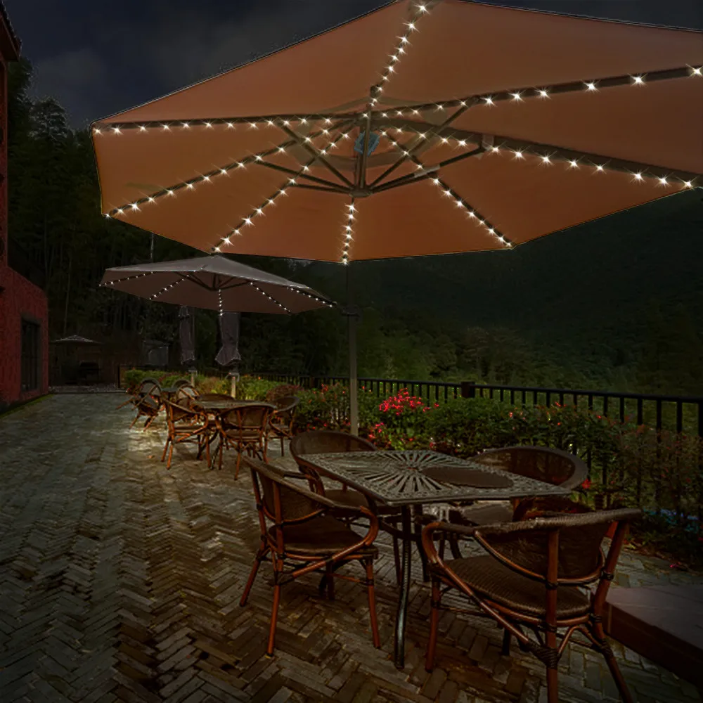 Patio Umbrella Lights 8 Lighting Mode 104 Led String Lights Battery Remote Control Umbrella Light Outdoor Umbrellas Camping Tent Led String Aliexpress