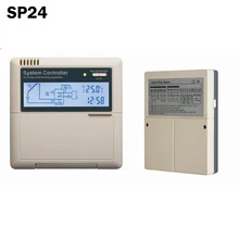 Солнечный контроллер нагревателя воды SP24 Солнечный тепловой контроллер для солнечного водонагревателя горячей воды, 110/220 В, ЖК-дисплей