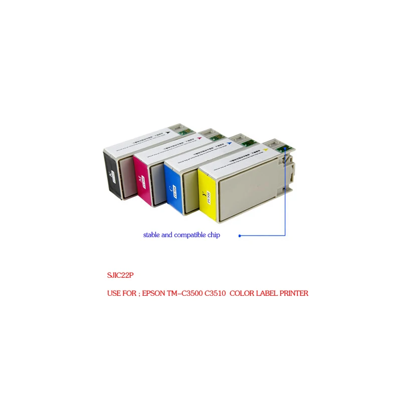 Совместимый чернильный картридж для Epson sjic22p sjic23p принтера этикеток EPSON TM C3500 C3510|ink