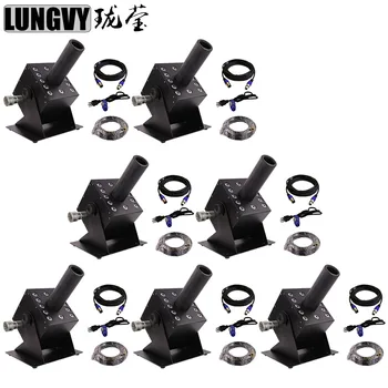 

Free Shipping 7pcs/lot Stage Effect 12*3W Led RGB CO2 Jet Machine Led CO2 Jet Cryo Canon Stage Effect Fog Machine