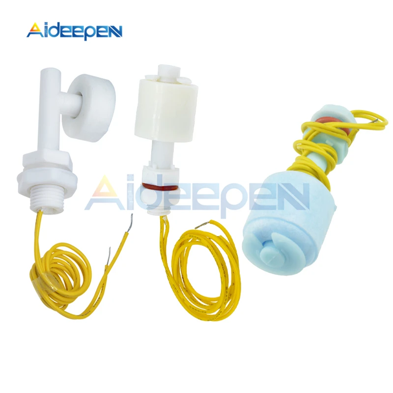 

52mm PP Liquid Water Level Sensor Horizontal Float Switch Down P45 Low Pressure Float Switch For Fish Tank Switchs Sensors