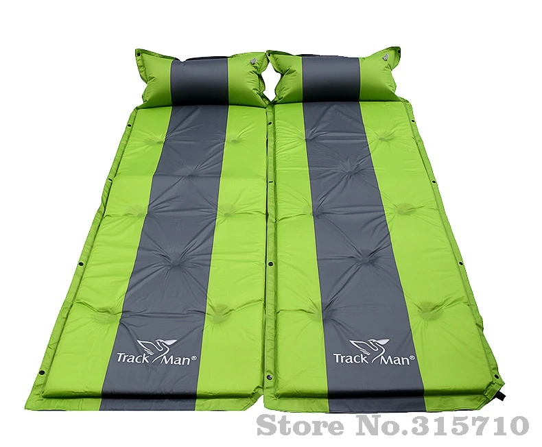 Livre de Auto inflável Almofada de Dormir com Travesseiro Barraca de Camping Pessoa ao ar Trackman Única Viagem Mat Mat Moisture proof 3 Cores 11 High Quality Esporte e Lazer