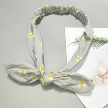 Милый обруч в форме кроличьих ушей, Женская повязка на голову, повязка на голову, женский головной убор, женские аксессуары для волос
