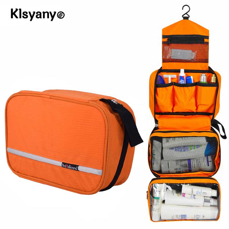 Pаспродажа Klsyanyo Multi functional водостойкий компактный висячий дорожная косметичка туалетные принадлежности Neceser макияж для мытья посуды Necessaire Органайзер