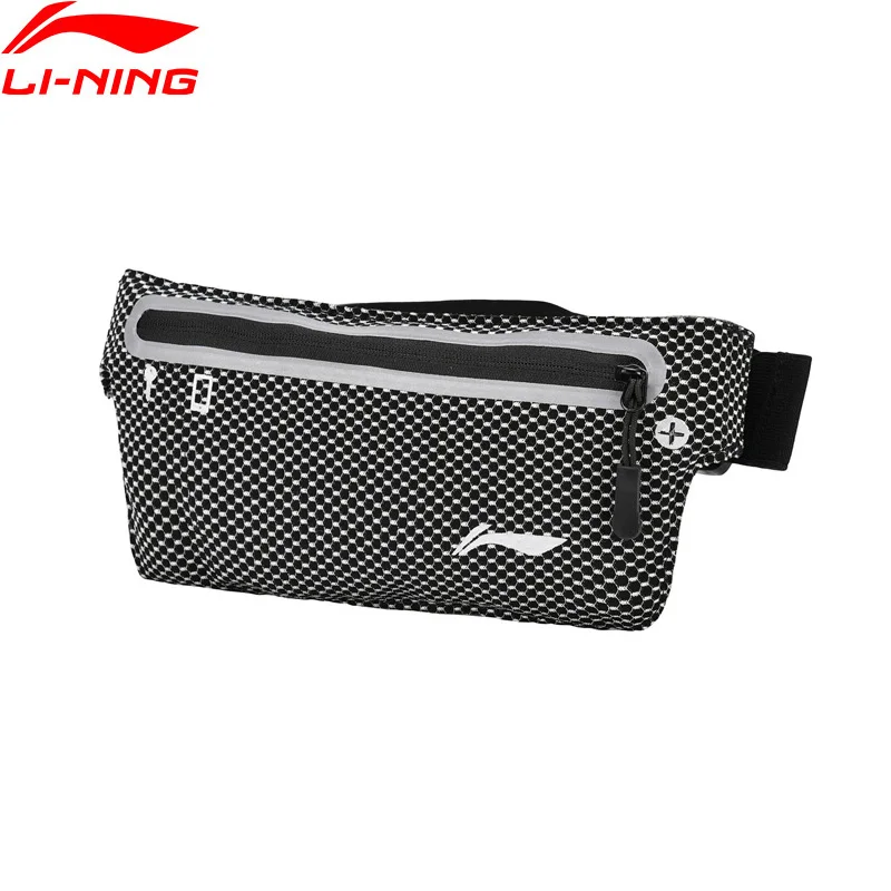 Li-Ning унисекс кошелек для бега водонепроницаемый светоотражающий 27*11 см нейлон застежка-молния подкладка спортивные сумочки Сумка ABLN036 EJAS18