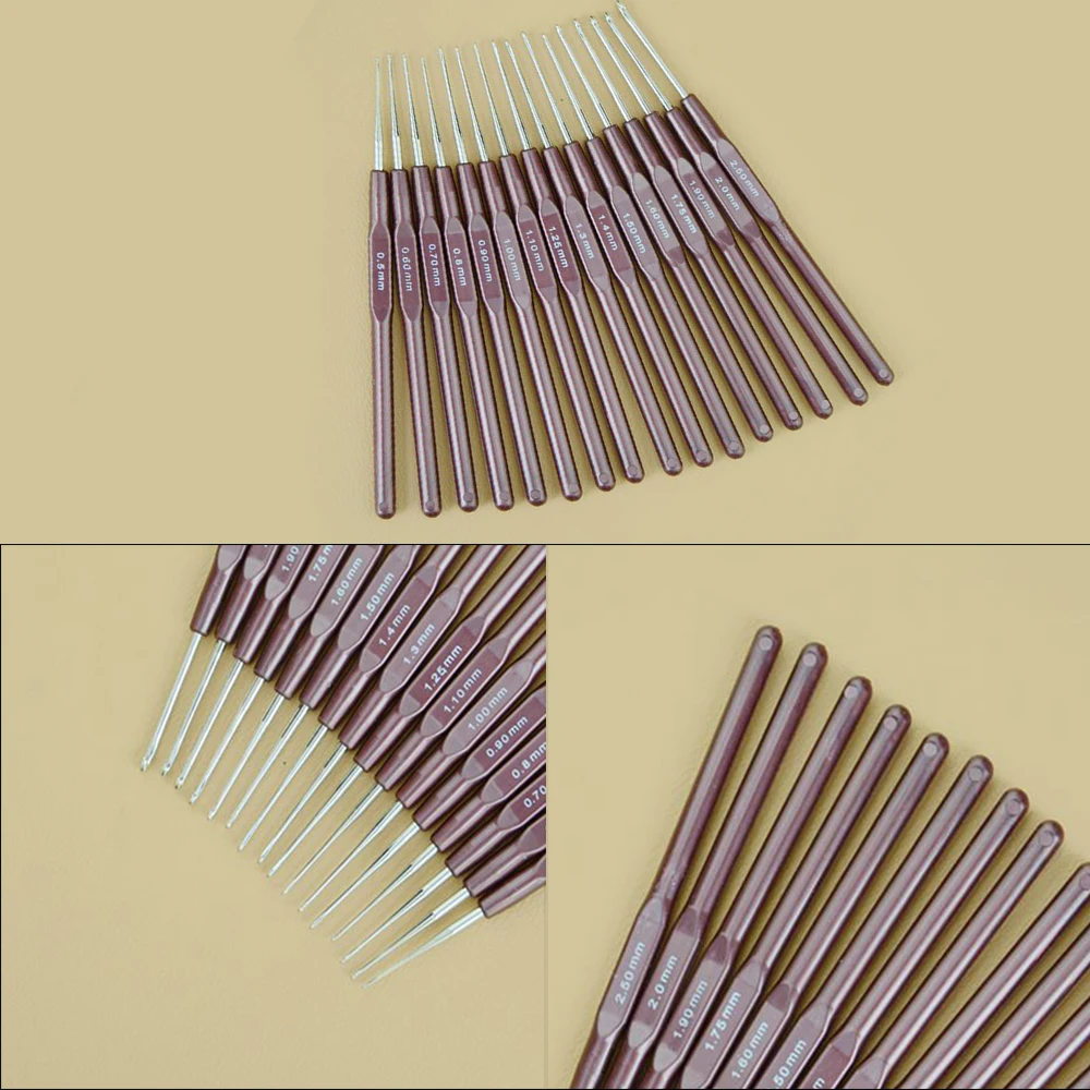 

16pcs/Set Crochet Hooks Yarn Knitting Needles Sweater Needle Fine lace Tool Set/Kit