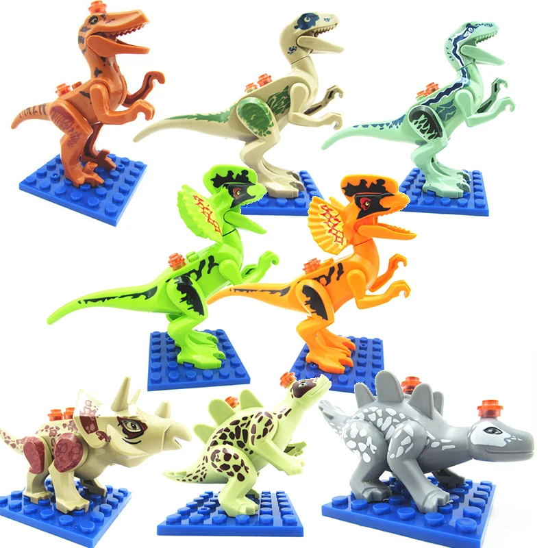 

Dinosaurs Jurassic World Dinosaurs Figures Jurassic Building Tyrannosaurus Assemble Blocks Compatible with Legoing Kid Toy
