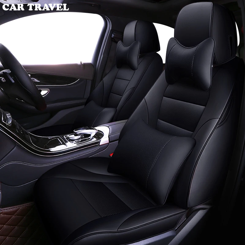 CAR TRAVEL Custom leather car seat cover for Mazda 3 6 2 C5 CX-5 CX7 323 626 Axela Familia car automobiles accessories cushion