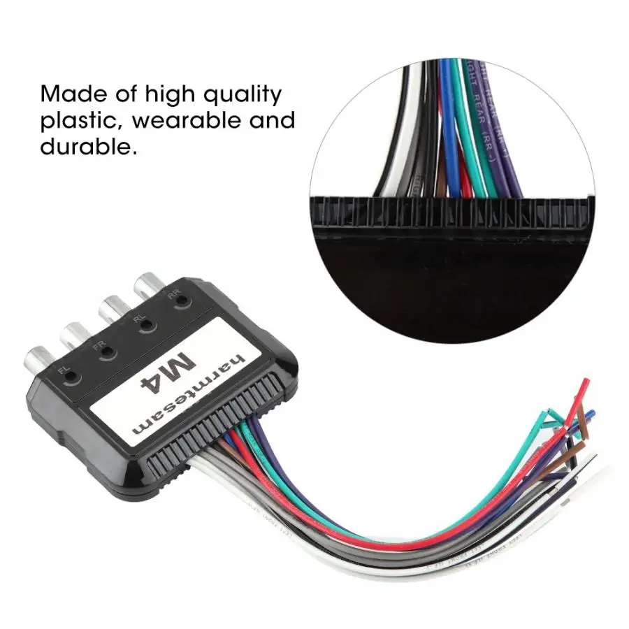 

autoradio Car Stereo Subwoofer 4 Channel High to Low Audio Converter with Power Amplifier Control Wire car stereo automobiles