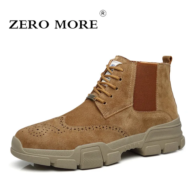 suede brogue boots mens