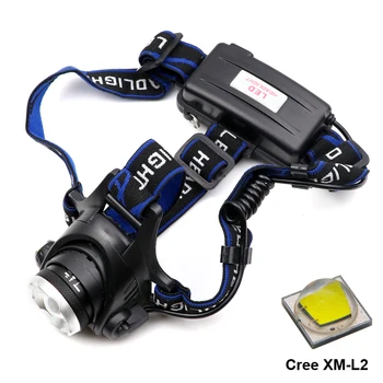 

Q5 T6 L2 LED zoom Headlamp XML XM-L2 18650 Zoomable head light lamp torch flashlight for fishing hunting camping