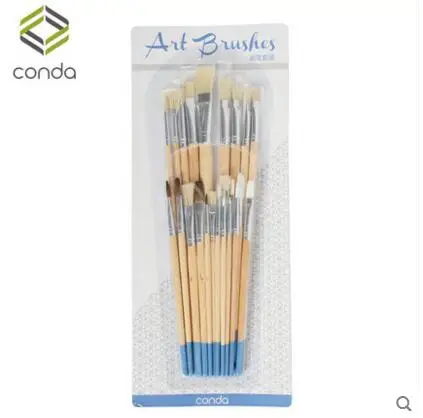 

Conda 2018 new brush 25Pcs Artists Paint Brush Set Acrylic Watercolor Round Pointed Tip Bristle Hair
