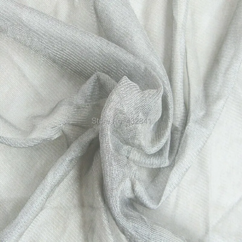 

100% SHIELDING FABRIC SILVER COATED NYLON MESH silver 30#