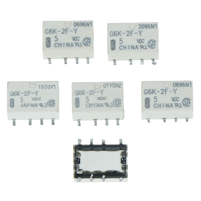 5 шт. Dc 5 в Smd G6k-2f-y реле сигнала 8pin для Omron Реле Горячая