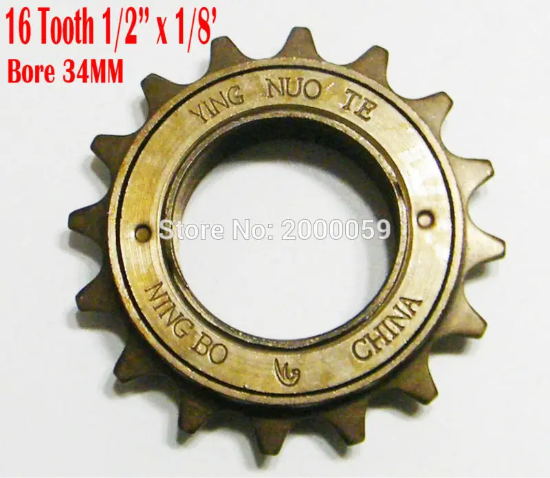

16 TEETH Bicycle Flywheel Fits 1/2" x 1/8" Chain FREEWHEEL SPROCKET COG 12.7x3x16T CYCLES