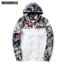 Woodvoice Men Windproof Hooded Jacket Zipper Outerwear Long Sleeves Brand Clothing Casual Jackets Thin Sunscreen Coat Wholesale