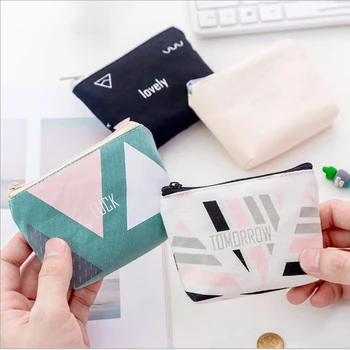 

70PCS / LOT Coin Purses Women Wallet Small Cute Key Money Bags for Ladies Purse Kids Zipper Canvas Coin Purse