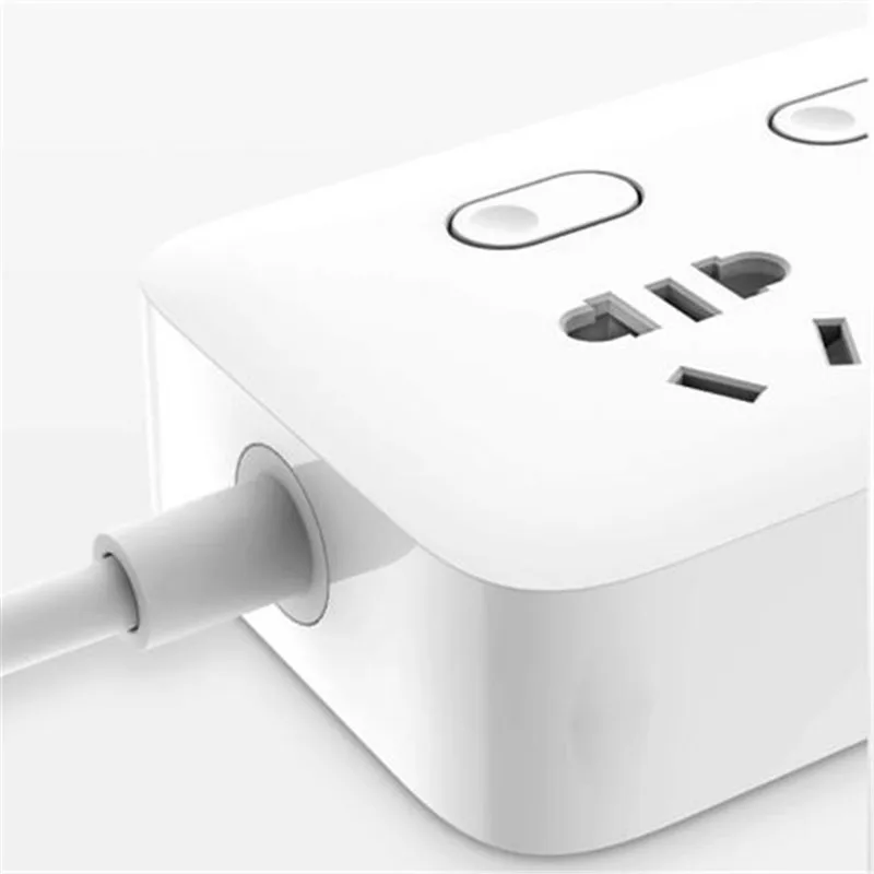 Xiaomi power Strip 4 розетки индивидуальные переключатели управления 5 В/2.1A Быстрая зарядка 3 USB порта удлинитель зарядное устройство 2 м кабель H15