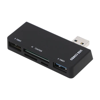 

5-In-1 USB 3.0/2.0 HUB SD TF Card Reader Combo Adapter For Phone PC Surface 3 4